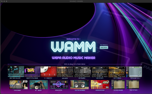 WAMM ( Wepa Audio Music Maker) OS AU/VST3/ PC VST/VST3