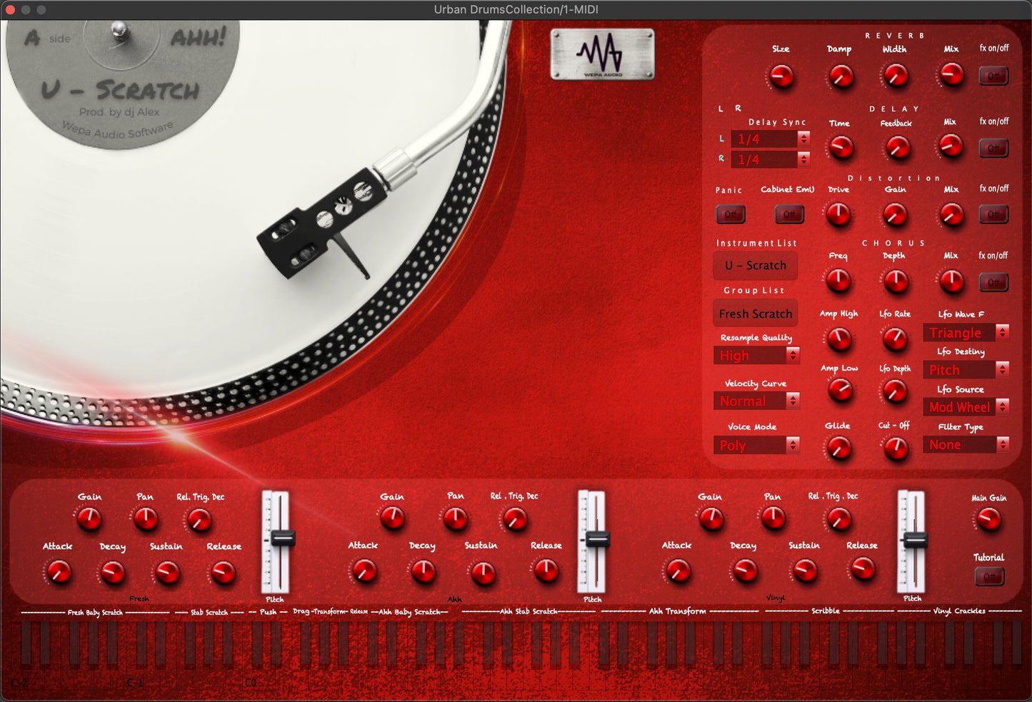 WAMM ( Wepa Audio Music Maker) OS AU/VST3/ PC VST/VST3